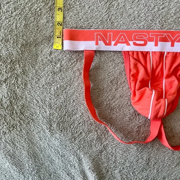 Nasty Pig Vibrant Orange Jockstrap with White Trim - Picture 6 of 6